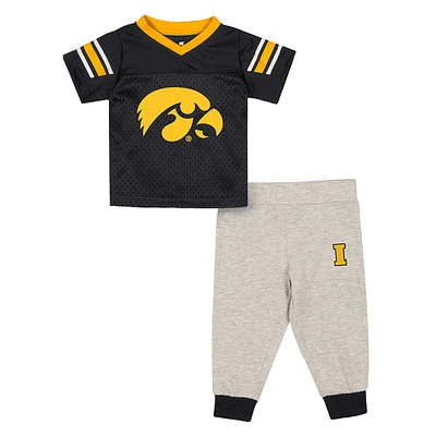 Ensemble maillot et pantalon de football pour bébé Colosseum Iowa Hawkeyes Field Time
