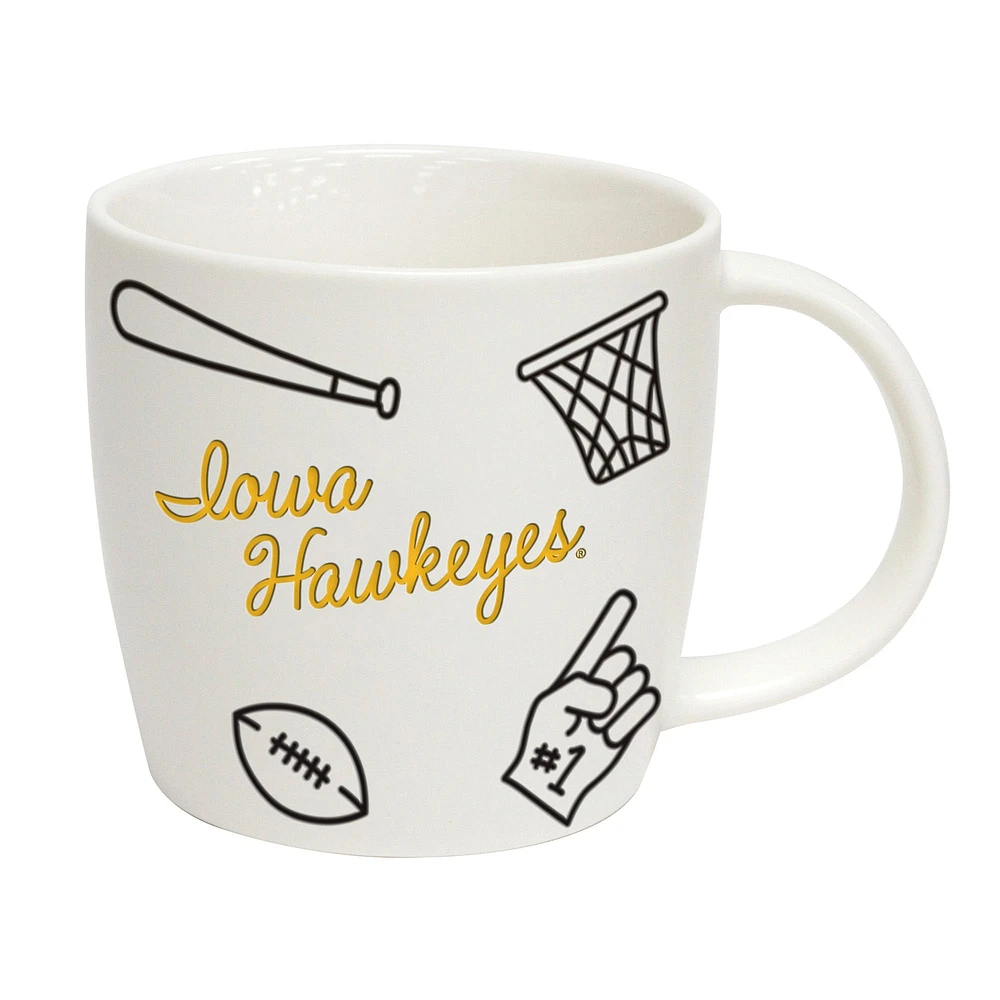 Iowa Hawkeyes 18oz. Tasse de meneur de jeu