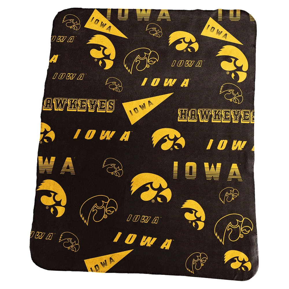 Couverture polaire classique Iowa Hawkeyes 50" x 60"