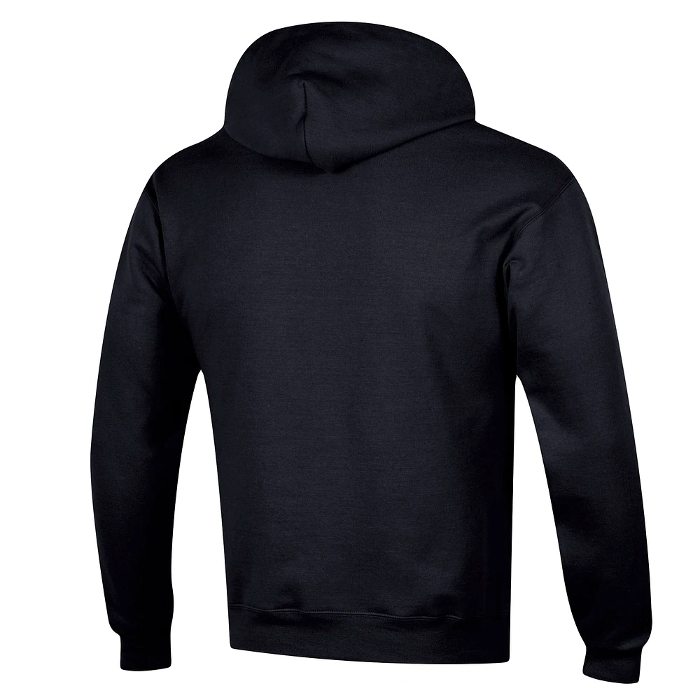 Men's Champion Black Iowa Hawkeyes Arch Pill Pullover Hoodie
