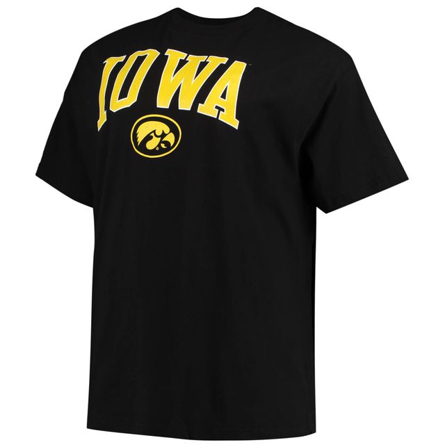 T-shirt Champion Black Iowa Hawkeyes Tailles Big & Tall Arch Over Wordmark pour homme