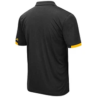 Men's Colosseum Black Iowa Hawkeyes Big & Tall Santry Polo