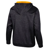 Men's Colosseum Black Iowa Hawkeyes Cypher Half-Zip Hoodie