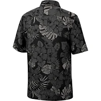 Colosseum Black Iowa Hawkeyes The Dude Camp Chemise boutonnée pour homme