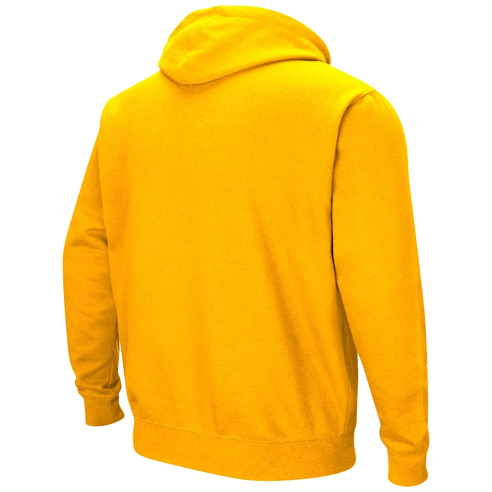Men's Colosseum Gold Iowa Hawkeyes Sunrise Pullover Hoodie