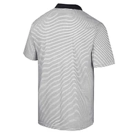 Men's Colosseum White Iowa Hawkeyes Print Stripe Polo