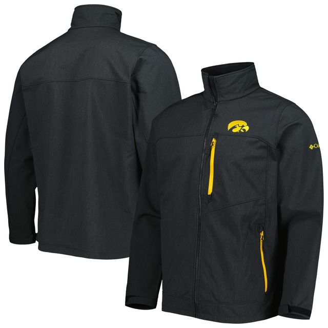 Veste noire Columbia Iowa Hawkeyes Ascender II entièrement zippée pour homme