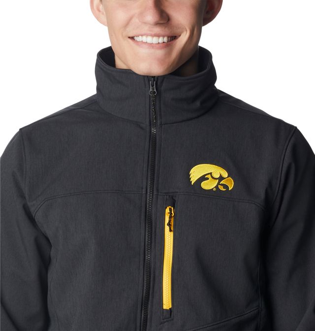 Veste noire Columbia Iowa Hawkeyes Ascender II entièrement zippée pour homme