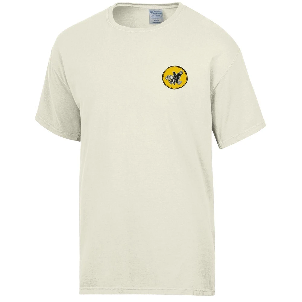 Men's Comfort Wash Cream Iowa Hawkeyes Camping Trip T-Shirt
