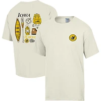 Men's Comfort Wash Cream Iowa Hawkeyes Camping Trip T-Shirt