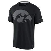 Men's Fanatics Black Iowa Hawkeyes Iconic T-Shirt