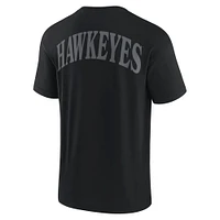 Men's Fanatics Black Iowa Hawkeyes Iconic T-Shirt