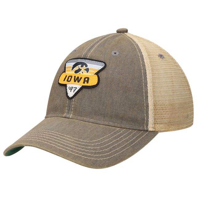 Casquette Trucker Snapback Iowa Hawkeyes Legacy Point Old Favourite Grise/Naturel pour Homme
