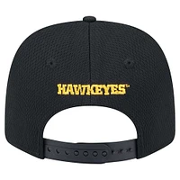 Men's New Era Black Iowa Hawkeyes COOLERA 9SEVENTY Rope Stretch-Snap Hat