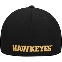 Men's New Era Black Iowa Hawkeyes Patch 59FIFTY Fitted Hat