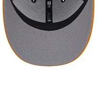 Casquette de camionneur Snapback 9FIFTY noire Iowa Hawkeyes Throwback Circle Patch New Era pour hommes