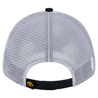 Men's New Era  Black Iowa Hawkeyes Trucker 9FORTY Adjustable Hat