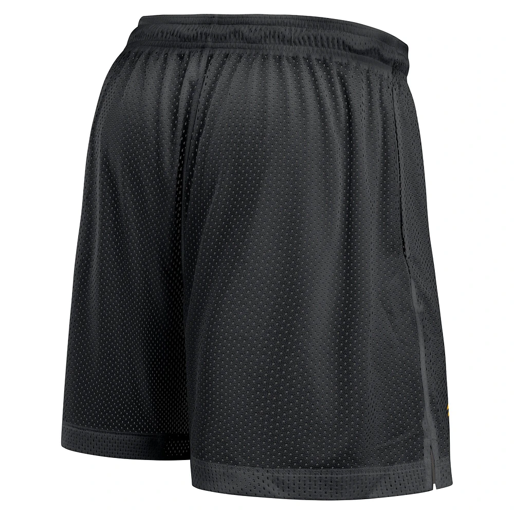 Men's Nike Black/Heather Gray Iowa Hawkeyes Player Reversible Shorts