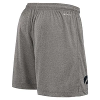 Men's Nike Black/Heather Gray Iowa Hawkeyes Player Reversible Shorts