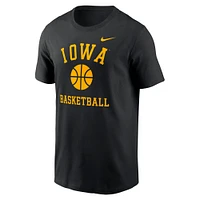 Men's Nike Black Iowa Hawkeyes Basketball Icon T-Shirt