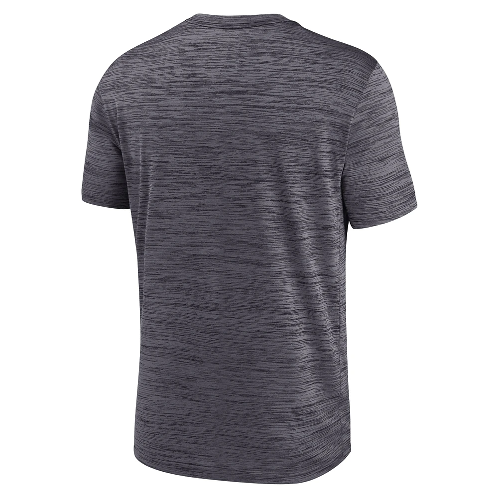 Men's Nike  Black Iowa Hawkeyes Campus Center Block Velocity Performance T-Shirt