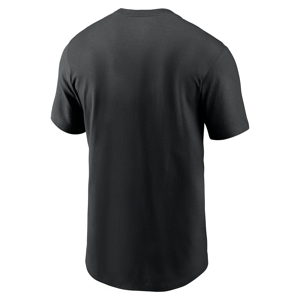 Men's Nike Black Iowa Hawkeyes Football T-Shirt