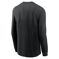 Men's Nike Black Iowa Hawkeyes Legacy Primary Logo Long Sleeve T-Shirt