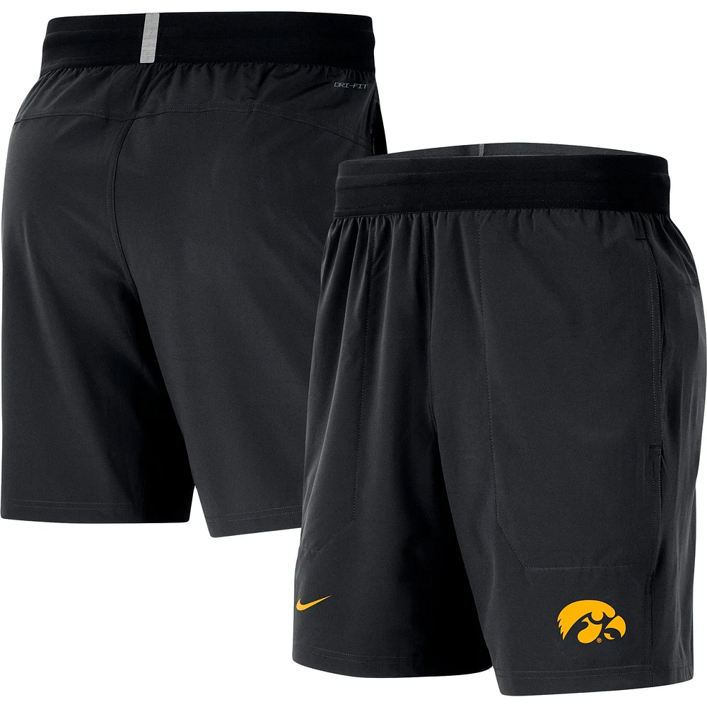 Men's Nike Black Iowa Hawkeyes Player Performance Shorts