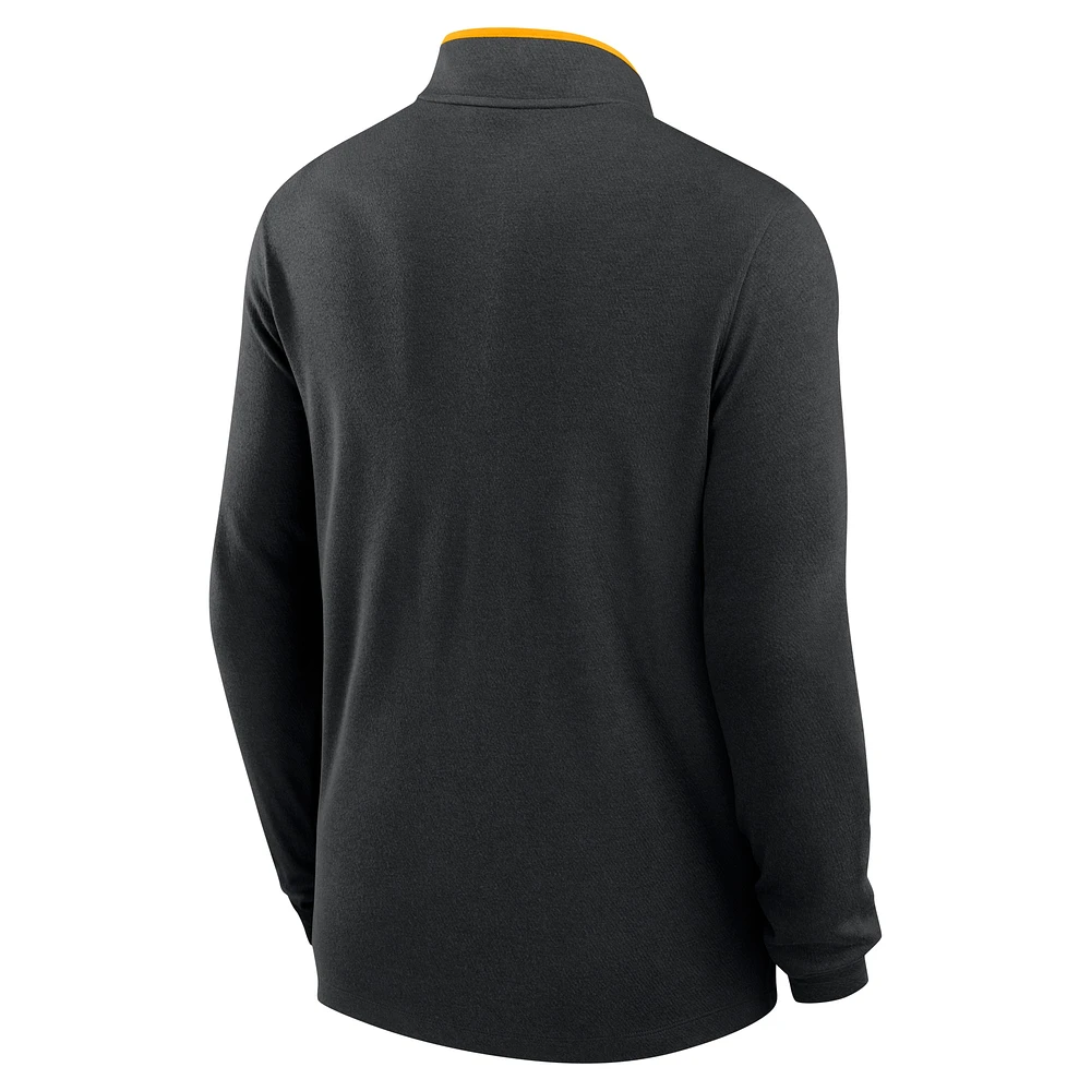 Men's Nike  Black Iowa Hawkeyes Victory Performance Half-Zip Top