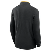 Men's Nike  Black Iowa Hawkeyes Victory Performance Half-Zip Top