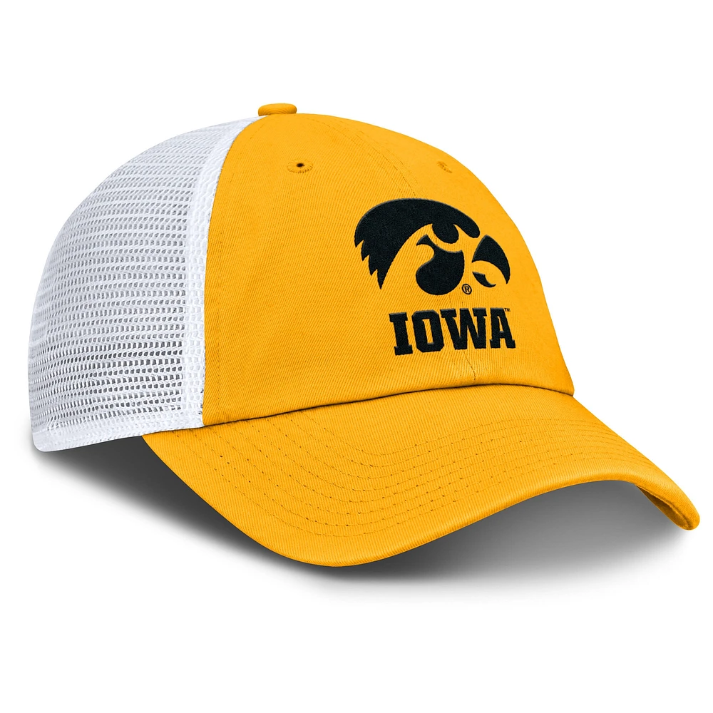 Casquette ajustable Nike Gold Iowa Hawkeyes Club Trucker pour homme