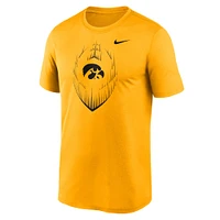 Men's Nike Gold Iowa Hawkeyes Primetime Legend Icon Performance T-Shirt