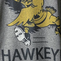 Men's Original Retro Brand Gray Iowa Hawkeyes Big & Tall Tri-Blend T-Shirt