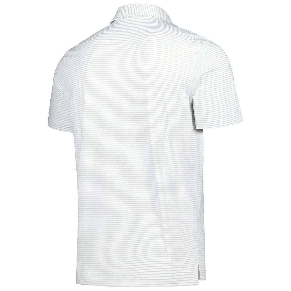Men's Vineyard Vines White Iowa Hawkeyes Bradley Stripe Sankaty Polo