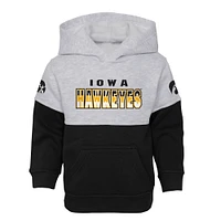 Preschool Heather Gray/Black Iowa Hawkeyes Playmaker Pullover Hoodie & Pants Set