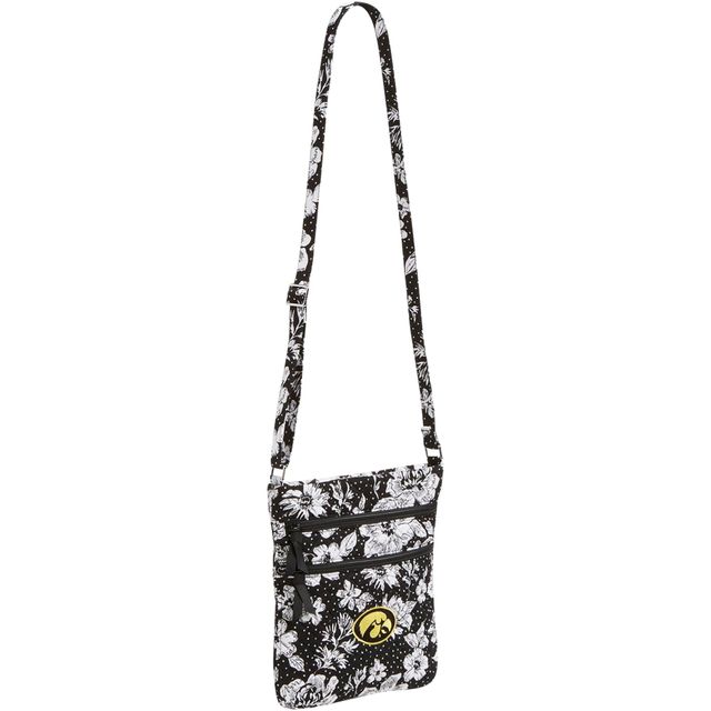 Vera Bradley Iowa Hawkeyes Rain Garden Sac à bandoulière hipster triple zip