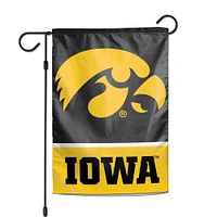 WinCraft Iowa Hawkeyes Drapeau de jardin double face avec logo 12" x 18"