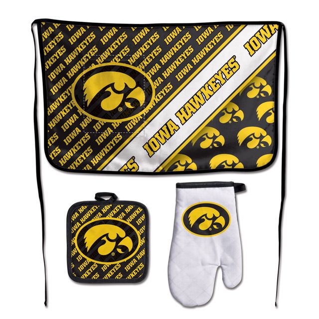 Ensemble de 3 barbecues WinCraft Iowa Hawkeyes