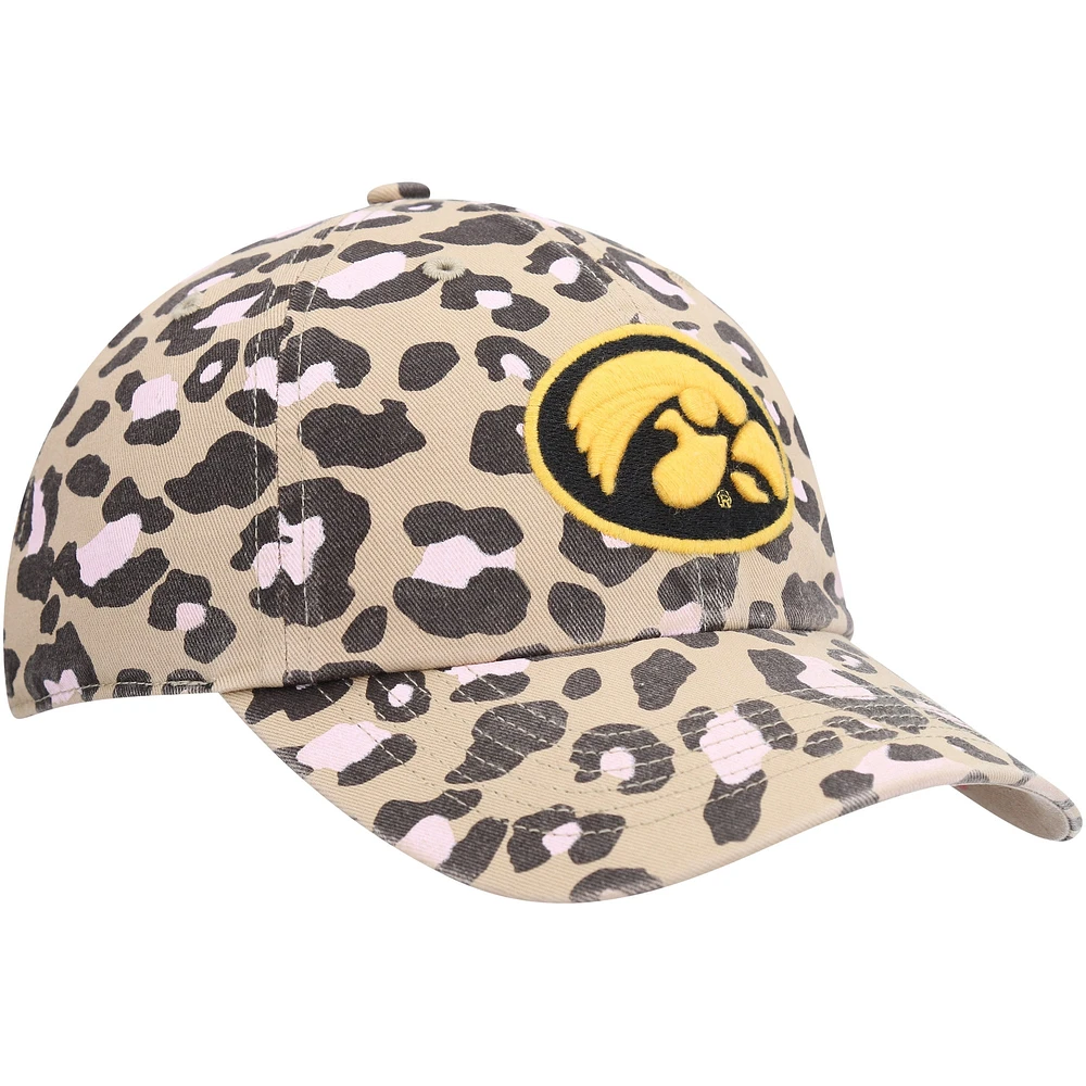 Women's '47 Khaki Iowa Hawkeyes Bagheera Clean Up Adjustable Hat