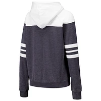 Sweat à capuche raglan rayé et bloqué pour femmes, charbon de bois, Iowa Hawkeyes Blitz