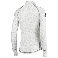 Colosseum White Iowa Hawkeyes OHT Officier d'appréciation militaire Arctic Camo Veste ajustée légère 1/4-Zip pour femme