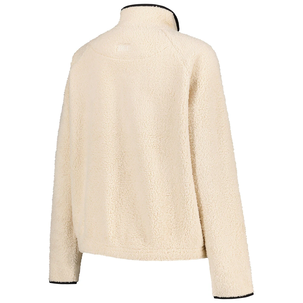 Women's Natural Iowa Hawkeyes Everest Half-Zip Sweatshirt