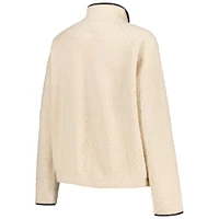 Women's Natural Iowa Hawkeyes Everest Half-Zip Sweatshirt