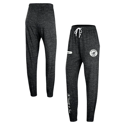 Women's Nike Black Iowa Hawkeyes Gym Vintage Multi-Hit Jogger Pants