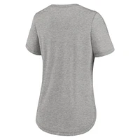 Women's Nike Heather Gray Iowa Hawkeyes Legacy Tri-Blend T-Shirt