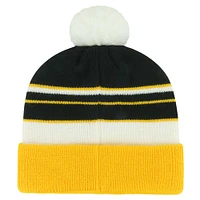 Youth '47 Black Iowa Hawkeyes Peewee Cuffed Knit Hat with Pom