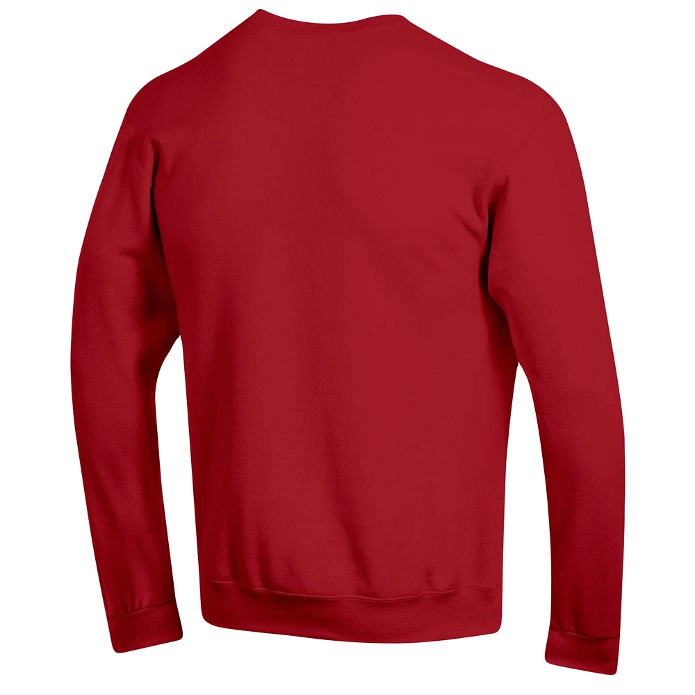 Men's Champion Cardinal Iowa State Cyclones Arch Pill Sweatshirt