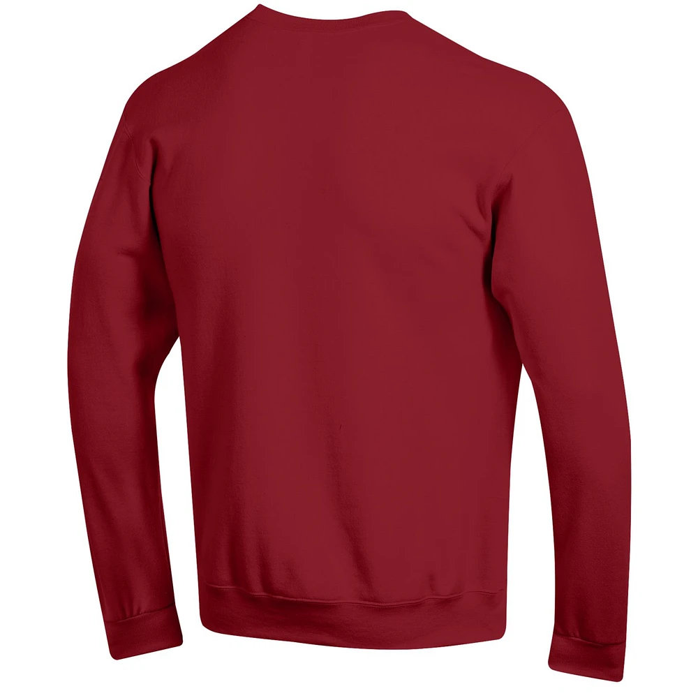 Men's Champion Cardinal Iowa State Cyclones High Motor Pullover Sweatshirt