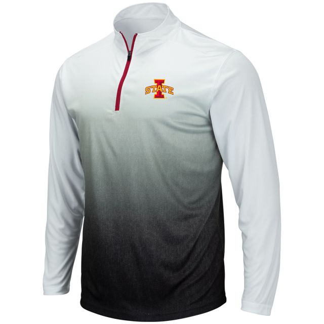 Colosseum Grey Iowa State Cyclones Magic Team Logo Veste à quart de zip pour homme
