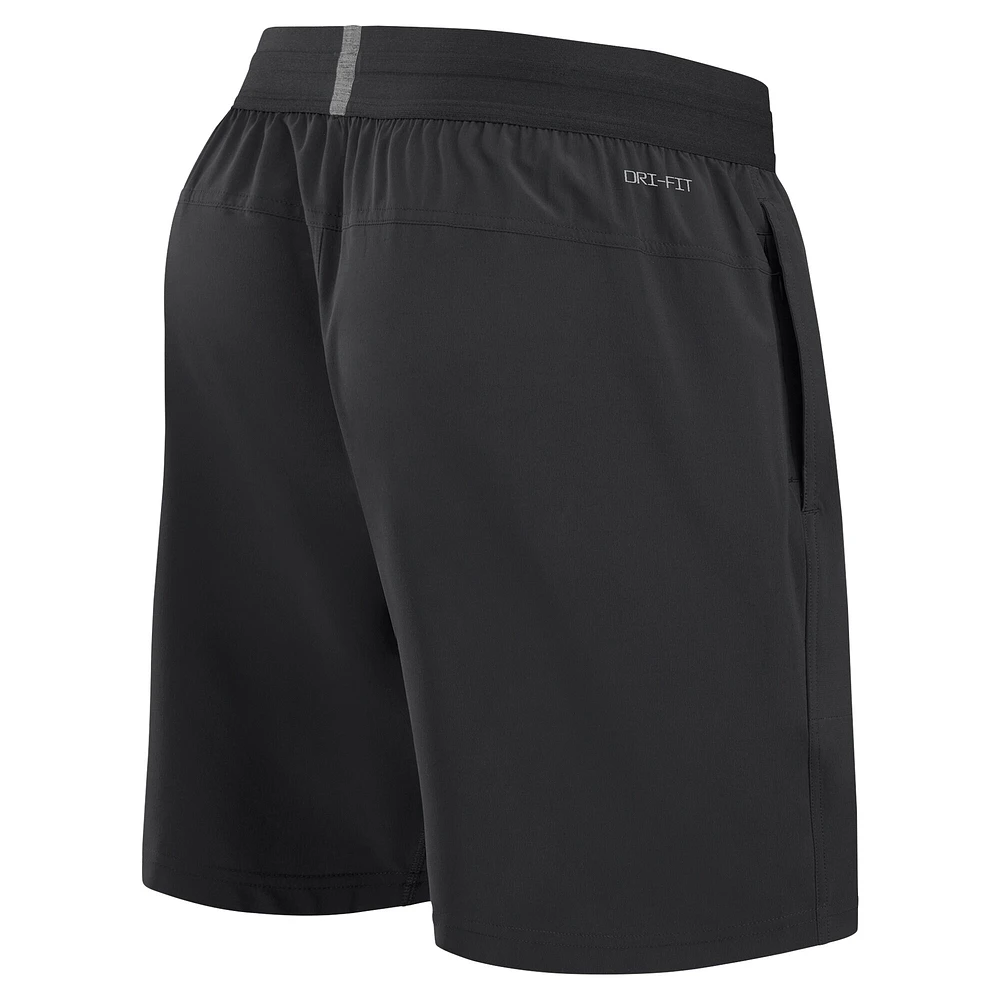 Men's Nike Black Iowa State Cyclones 2024/25 Sideline Performance Woven Shorts